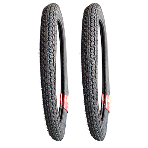 Kit 2x Pneu 2-1/4-17 28B 4P MOPED K261A Kenda