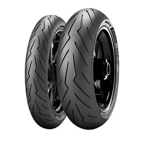 Par Pneu 120/70R17 + 190/55R17 Diablo Rosso 3 Pirelli Sem Câmara