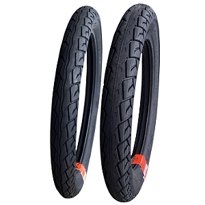 Par Pneu 80/100-18 + 100/90-18 Matrix Levorin Com Câmara