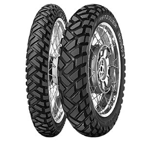 Par Pneu 90/90-21 + 130/80-17 Enduro 3 Metzeler Com Câmara