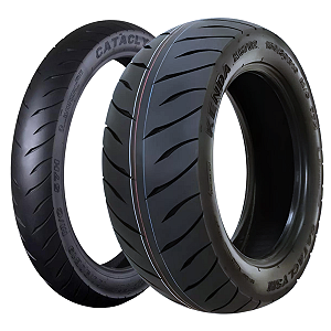 Par Pneu 130/80B17 + 180/65B16 K6702 Cataclysm Kenda Sem Câmara