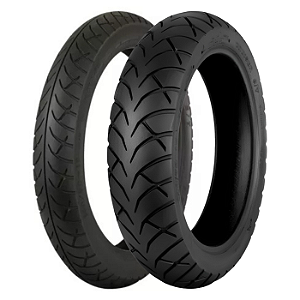 Par Pneu 110/70-16 + 130/70-16 K671 Kenda Sem Câmara