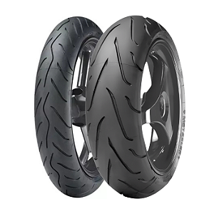 Par Pneu Metzeler 120/70-17 + 180/55-17 Sportec M3 Uso Sem Câmara