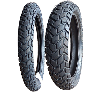 Par Pneu 90/90-21 + 120/80-18 MT60 Pirelli Uso Com Câmara