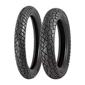 Par Pneu 90/90-21 + 120/90-17 Dual Sport Levorin Com Câmara