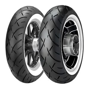 Par Pneu MT90B16 + 140/90B16 Me888 Faixa Branca Metzeler Sem Câmara
