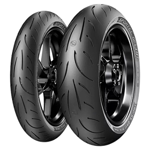 Par pneu 120/70R17 + 180/55R17 Sportec M9 RR Metzeler Sem Câmara