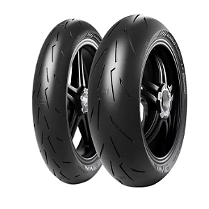 Par Pneu 120/70R17 + 180/60R17 Diablo Rosso Corsa 4 Pirelli Sem Câmara