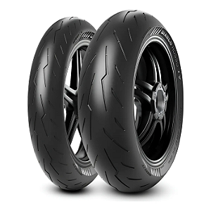 Par Pneu 110/70R17 + 150/60R17 Diablo Rosso 4 Pirelli Sem Câmara
