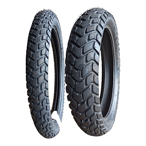 Par Pneu Pirelli 90/90-21 + 130/80-17 MT60 Pirelli Uso Sem Câmara