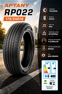 Pneu Carro 175/55R16 RP022 TL 80H Aptany