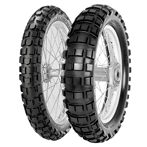 Par Pneu Metzeler 90/90-21 + 140/80-18 Scorpion Rally Uso Com Câmara