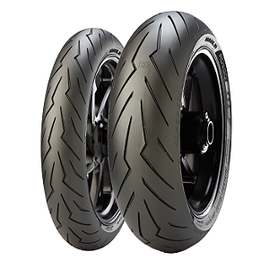 Par Pneu 120/70R17 + 190/50R17 Diablo Rosso 3 Pirelli Sem Câmara