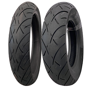 Par Pneu 120/70R19 + 280/35R18 Me888 Metzeler Sem Câmara