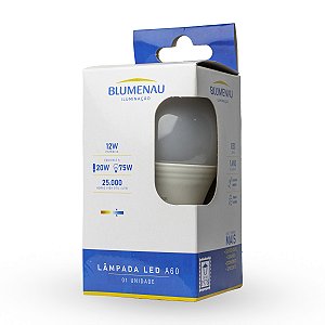 Lâmpada Led Bulbo A60 E-27 12w 1050 lm Blumenau
