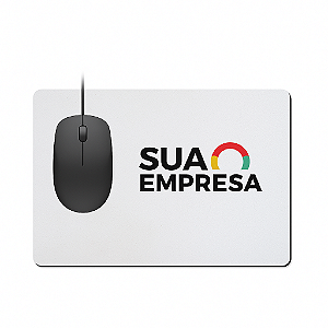 Mouse Pad Personalizado 19x23cm | Látex Antiderrapante | Formato Retangular | Sua Logo Aqui!