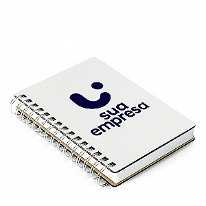 Agenda Permanente Personalizada | Capa em MDF Brilho | 380 Folhas | 14,5x20cm