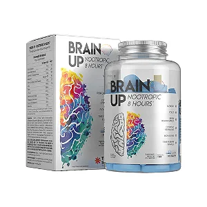 Brain Up True Source Foco Prolongado com Cafeína para Estudos, Trabalho e Treino