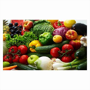 Vinil Adesivo Decorativo Tema Hortifruti 100x60 cm
