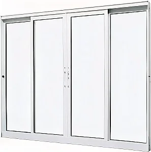 Janela Vitro de Correr 4 Folhas | Alumínio Branco Linha 25 Premium