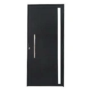 Porta Lambril em Alumínio Preto com Puxador | Linha 25 – Sofisticação, Segurança e Design Moderno