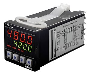 Controlador De Temperatura N480d Novus Controlador Graus