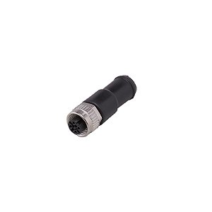 Conector Para Sensor M8 4 Pinos Fêmea Reto Com Nota