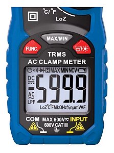 Minipa ET-3166B Alicate Amperímetro Digital Cat Iii 600v Ncv
