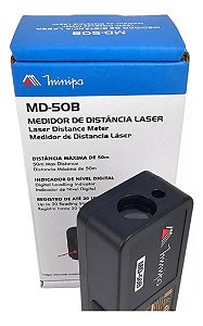 Medidor De Distância Trena Laser Até 50 Metros Minipa Md-50b
