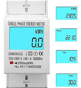 Hiking Tomzn Medidor Consumo De Energia Monofásico 220v 80a