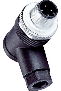 Conector Para Sensor M12 4 Pinos Macho 90° Pg7 Novo Com Nf