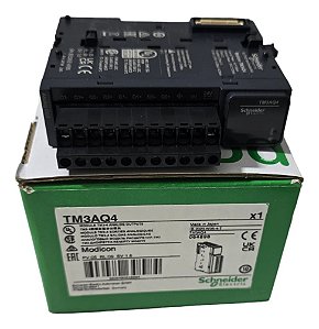 Expansão Tm3aq4 Schneider 4 Saídas Analógicas Novo