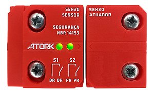 25 Sensor Magnético De Segurança Nr12 2na Ip67 C/ Led Seh20