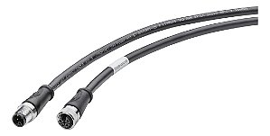 6xv1801-6dh20 Siemens Cabo M12 M12-180° X M12-180° 4pin 2mts