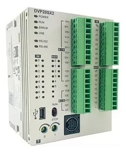 Clp Delta Dvp20sx211t 8di 6do 4ai 2ao Rs485 Rs232 (novo+nf)