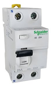 Interruptor Diferencial Bipolar Schneider A9r71225 Acti9 25a