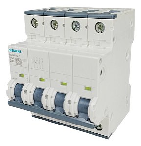 Mini Disjuntor Siemens 5sy4680-7 Mcb C80 3+n 400v 80a 10ka