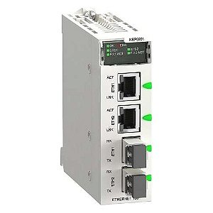 Bmxnrp0201 Schneider Fiber Converter Sm/lc 2ch 100mb