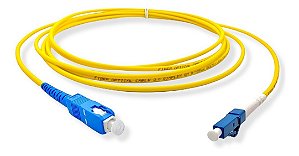 Cordão Óptico Sc/upc-lc/upc Sx Single Mode 3.0mm 3m +