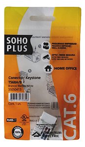 Conector Rj 45 Fêmea Cat.6 Sohoplus Furukawa Branco 35050413