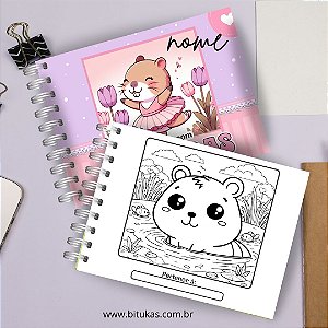 livro de colorir Capivara