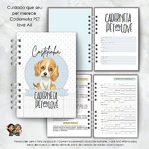 Caderneta de Saúde para Pet – Tamanho A6
