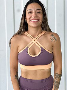 Top Brisa Lilás
