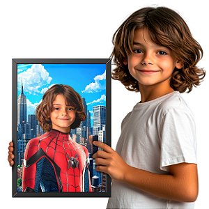 Quadro Homem Aranha "Teia do Infinito"