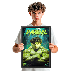 Quadro Hulk "Fúria Verde"