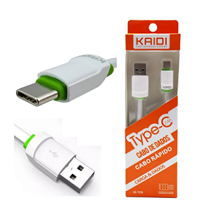 Cabo De Dados E Carregamento Kaidi Silicone Usb Type-C  Original tc 30