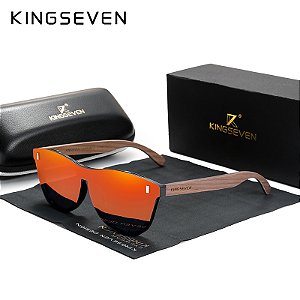 Kingseven design exclusivo dos homens do vintage óculos de madeira noz óculos
