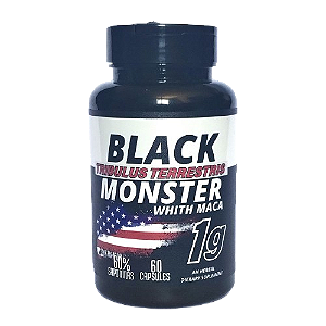 Suplemento Black Monster - Força e energia com Tribulus Terrestris e Maca