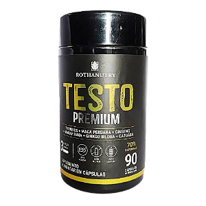 Testo Premium - Tribulus Maca Peruana Ginseng Marapuama Ginkgo Biloba Catuaba