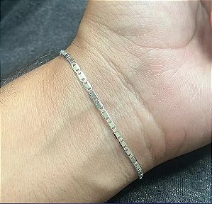 PULSEIRA MASCULINA PIASTRINE 2.5mm